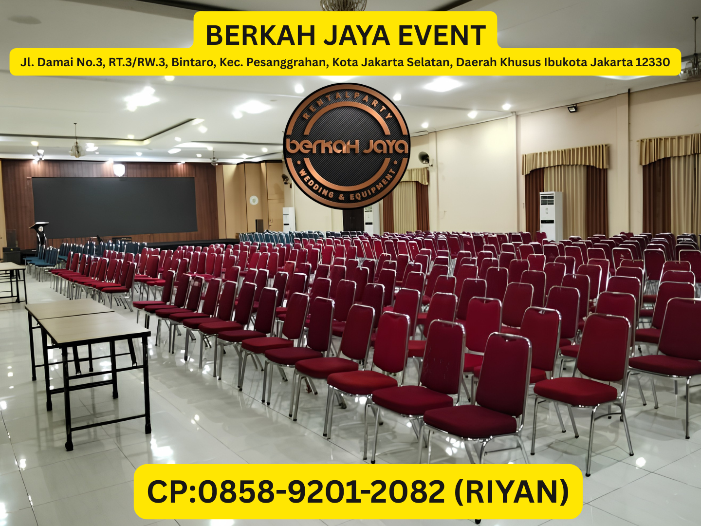 Sewa Kursi Event Terdekat Area Jakarta Selatan