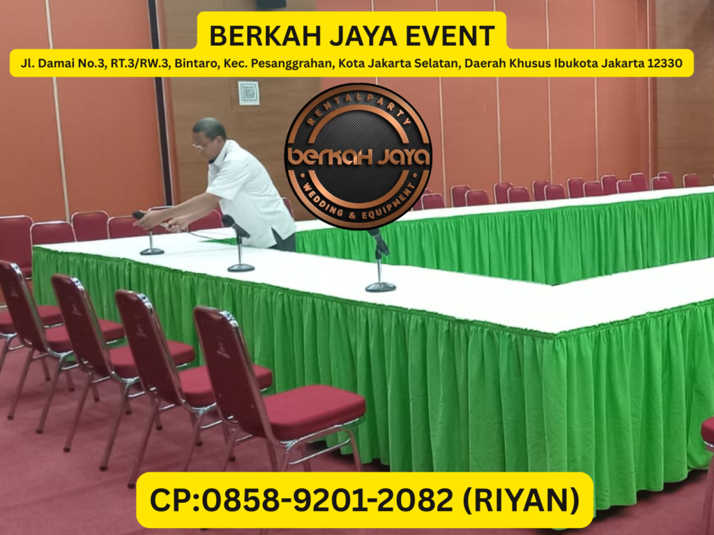 Sewa Meja Kotak Aneka Warna Cover Jakarta Selatan