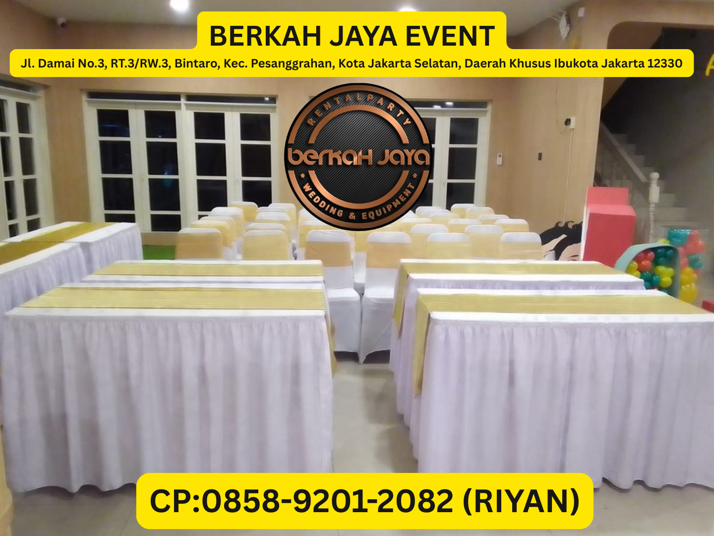 Sewa Meja Kotak Aneka Warna Cover Jakarta Selatan
