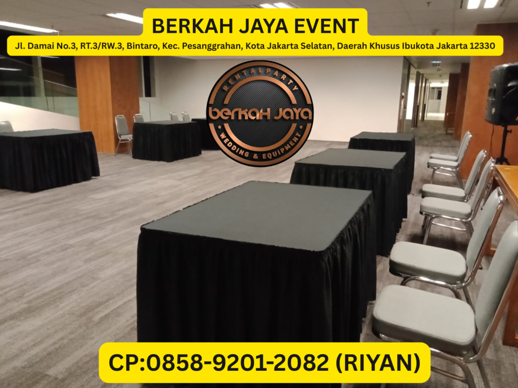 Sewa Meja Kotak Aneka Warna Cover Jakarta Selatan