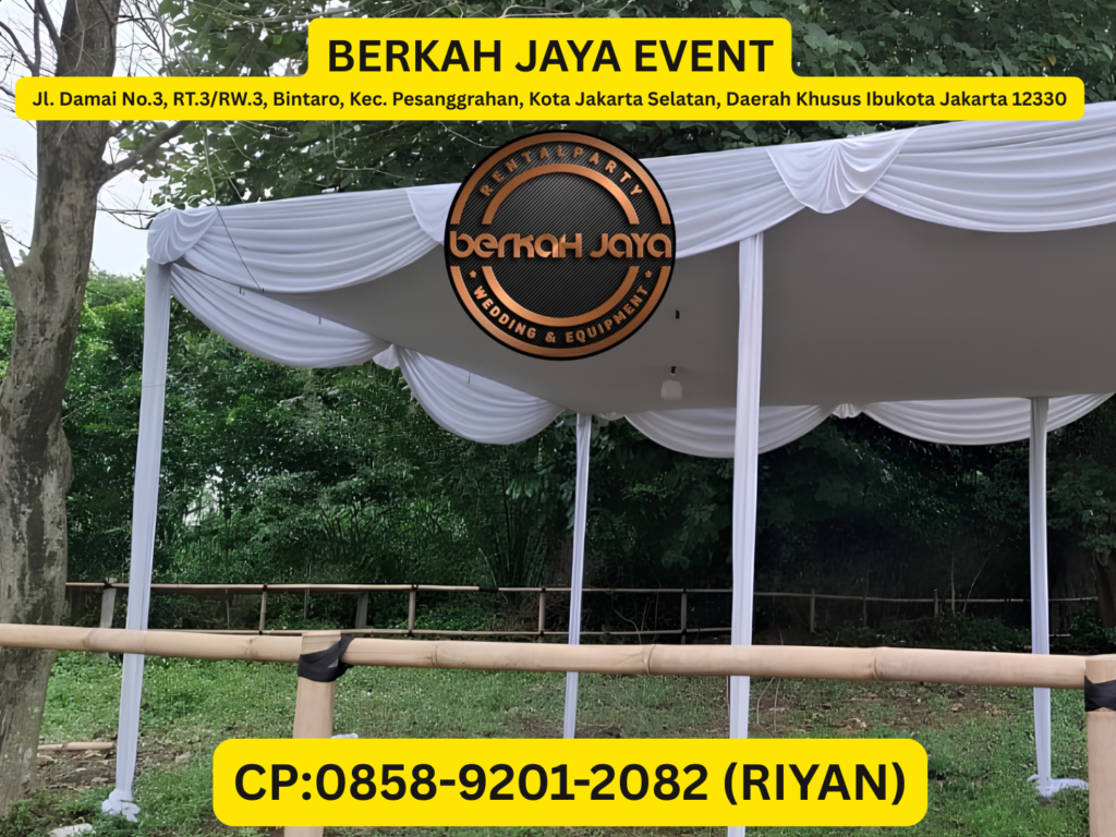 Sewa Tenda Plafon Putih Poni Putih Jakarta Selatan