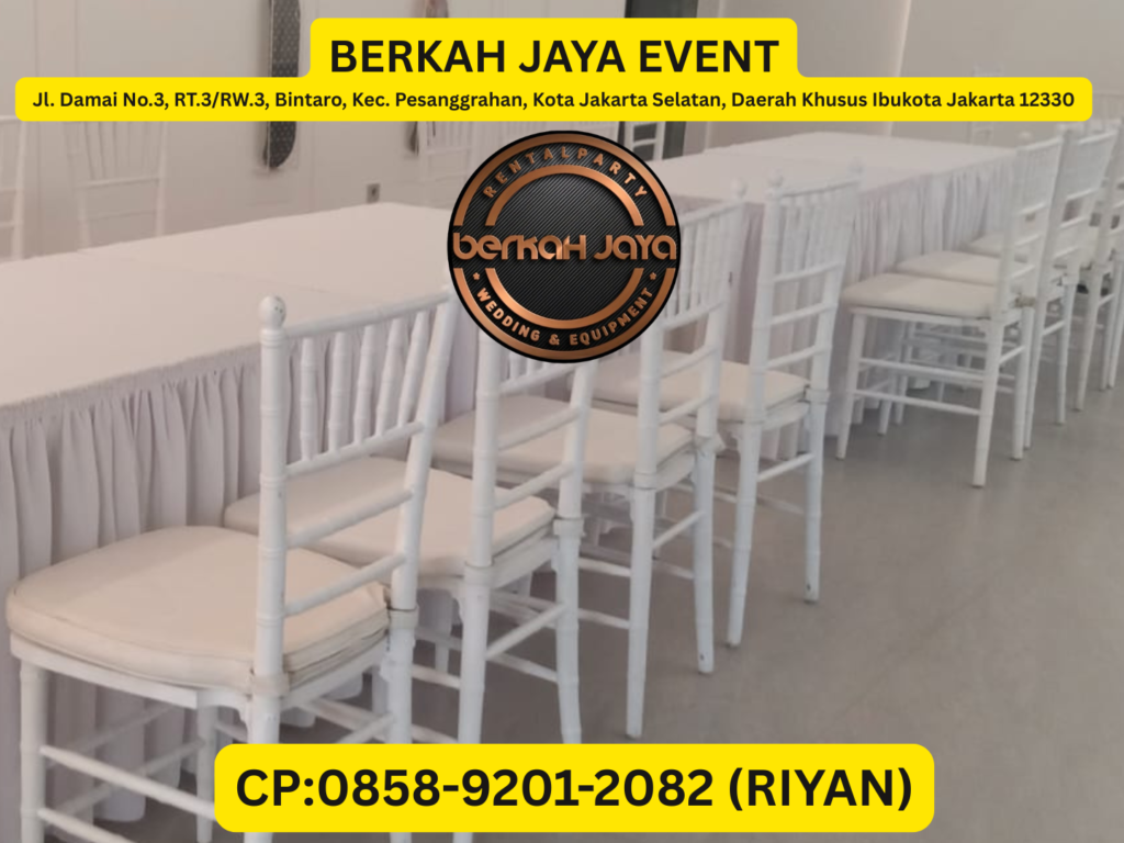 Sewa Kursi Tiffany Jakarta Selatan