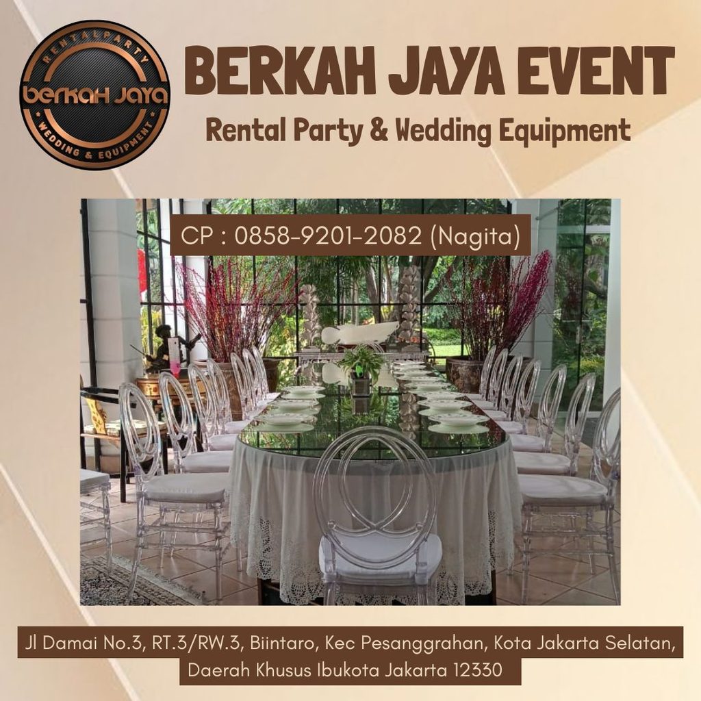 Sewa Kursi Olivia Elegan dan Mewah Area Bintaro