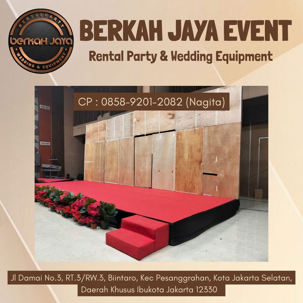 Sewa Panggung Rendah 20-50 cm Murah & Kokoh Area Bintaro