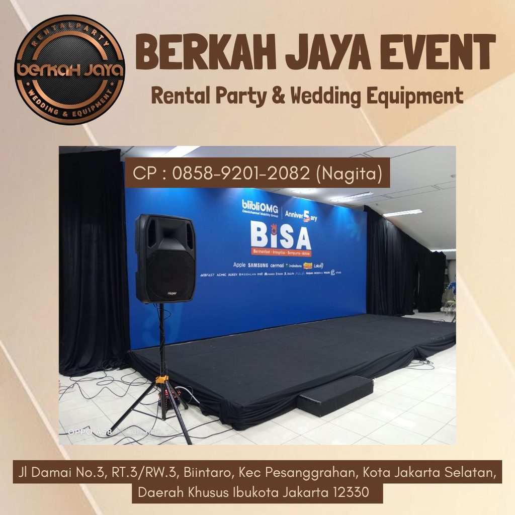 Sewa Panggung Rendah 20-50 cm Murah & Kokoh Area Bintaro