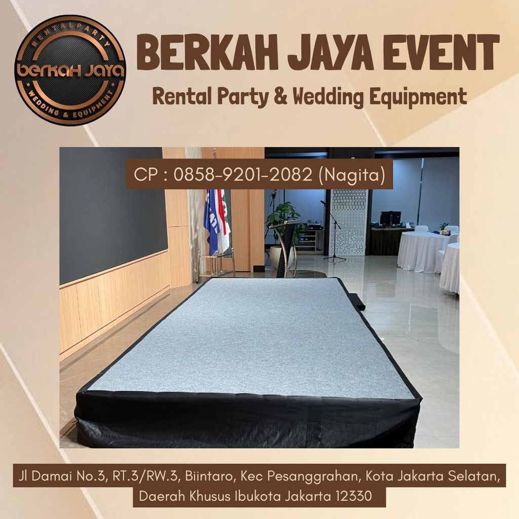 Sewa Panggung Rendah 20-50 cm Murah & Kokoh Area Bintaro