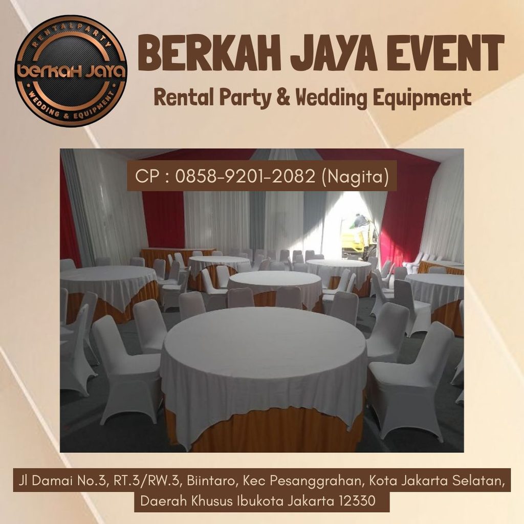 Menyewakan Meja Bulat Mewah Dan Elegan Area Bintaro