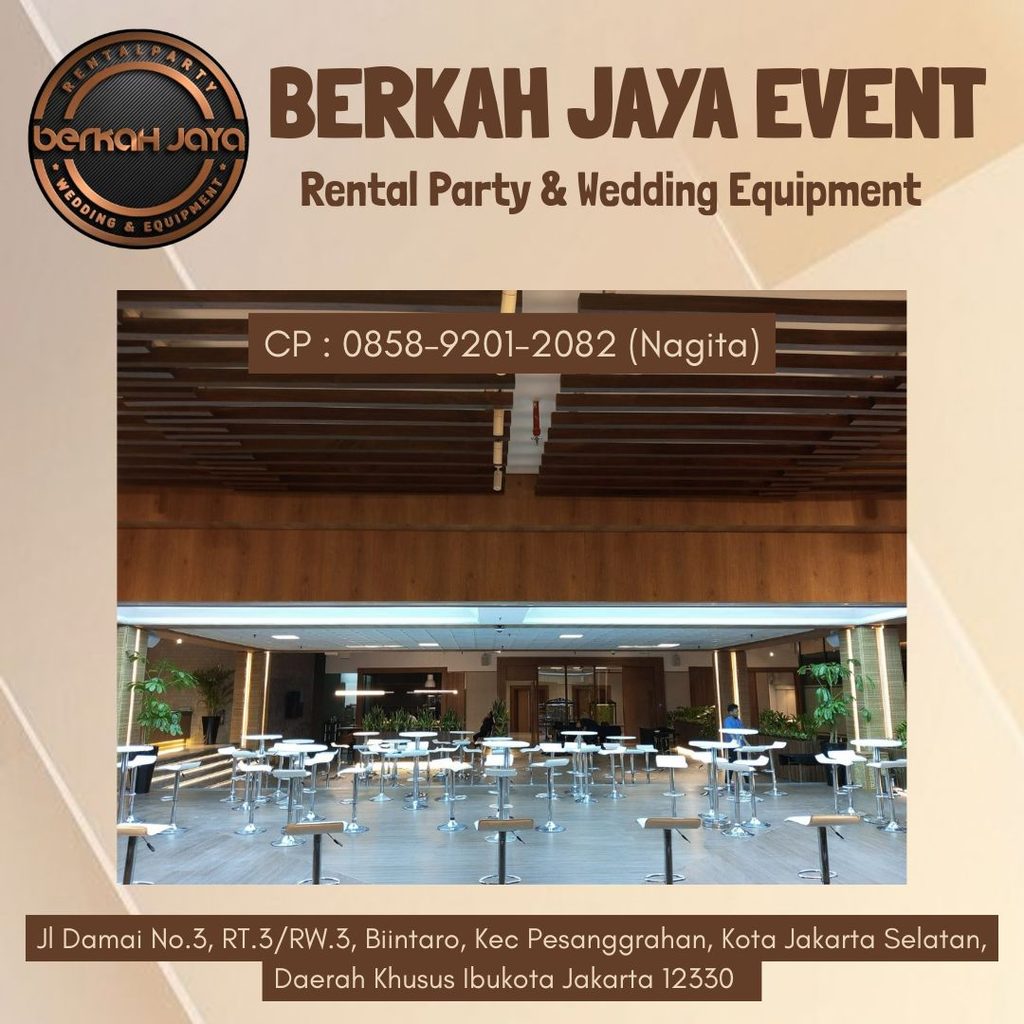 Jasa Sewa Meja Barstool Area Bintaro