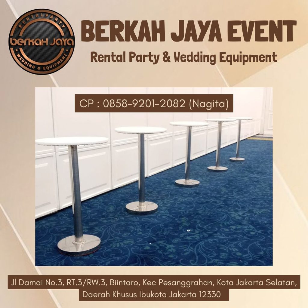 Jasa Sewa Meja Barstool Area Bintaro