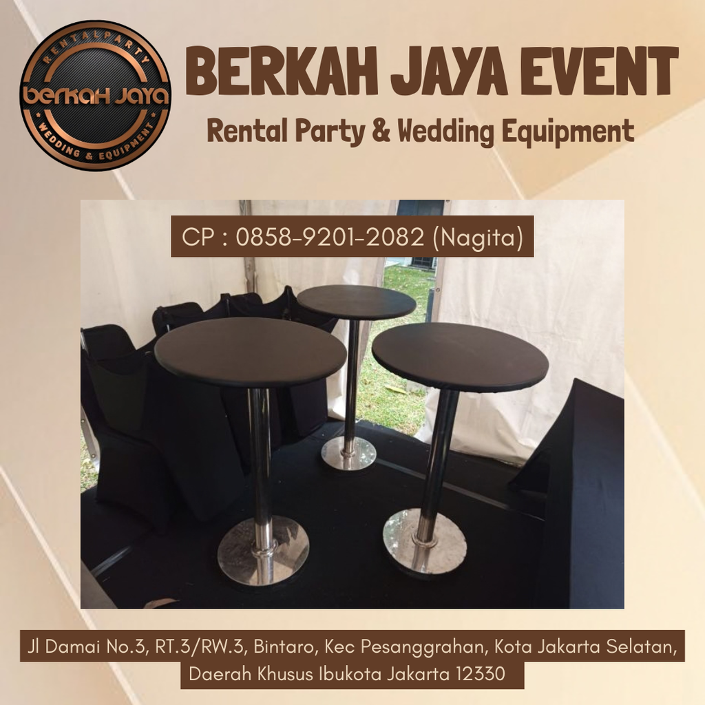 Menyewakan Meja Barstool Elegan Dan Simpel Area Ciledug