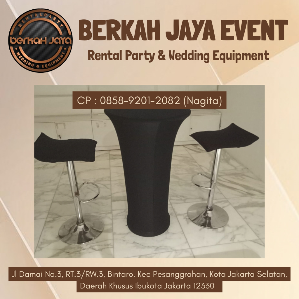 Menyewakan Meja Barstool Elegan Dan Simpel Area Ciledug