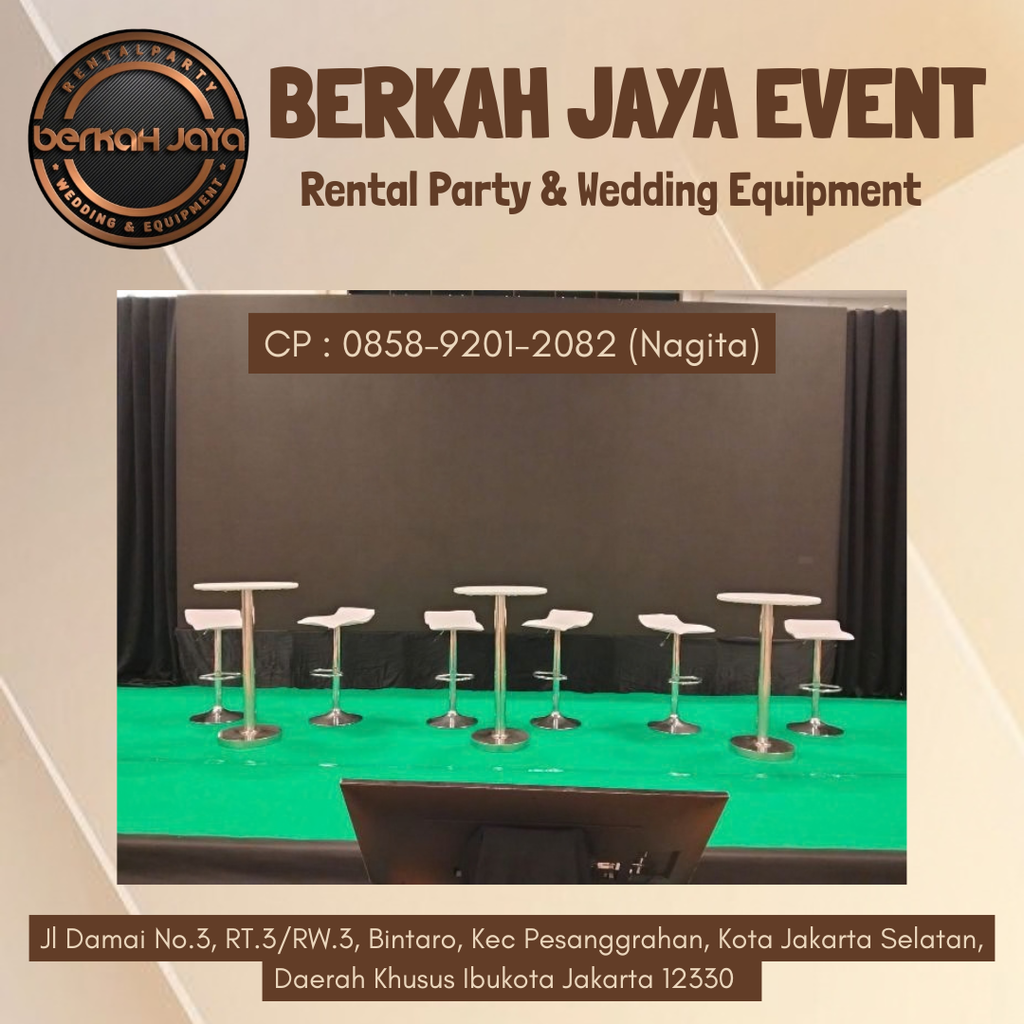 Menyewakan Meja Barstool Elegan Dan Simpel Area Ciledug