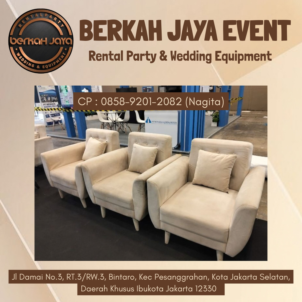 Sewa Sofa Single Empuk Area Kebayoran Baru