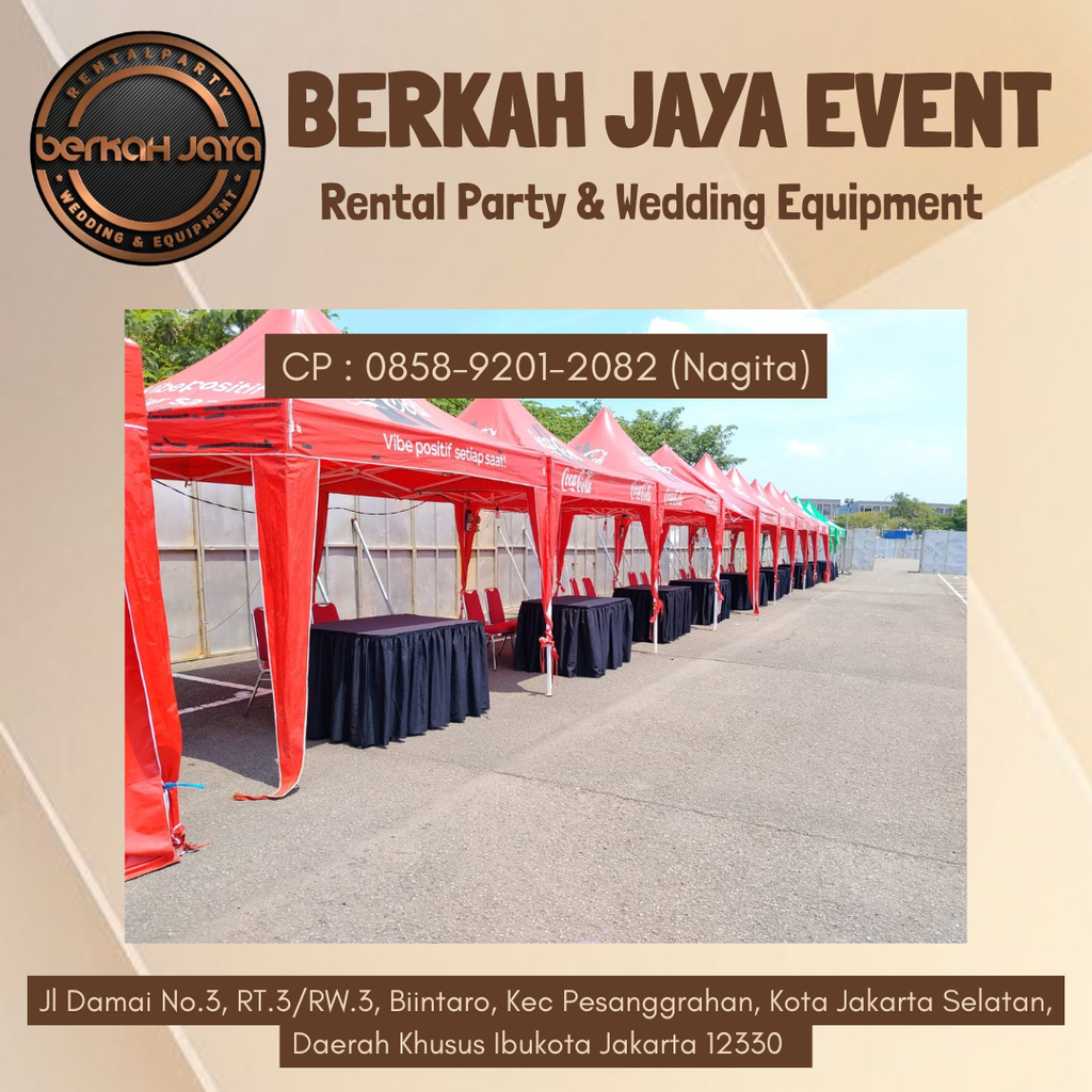 Menyewakan Tenda Bazar Area Bintaro dan Sekitarnya