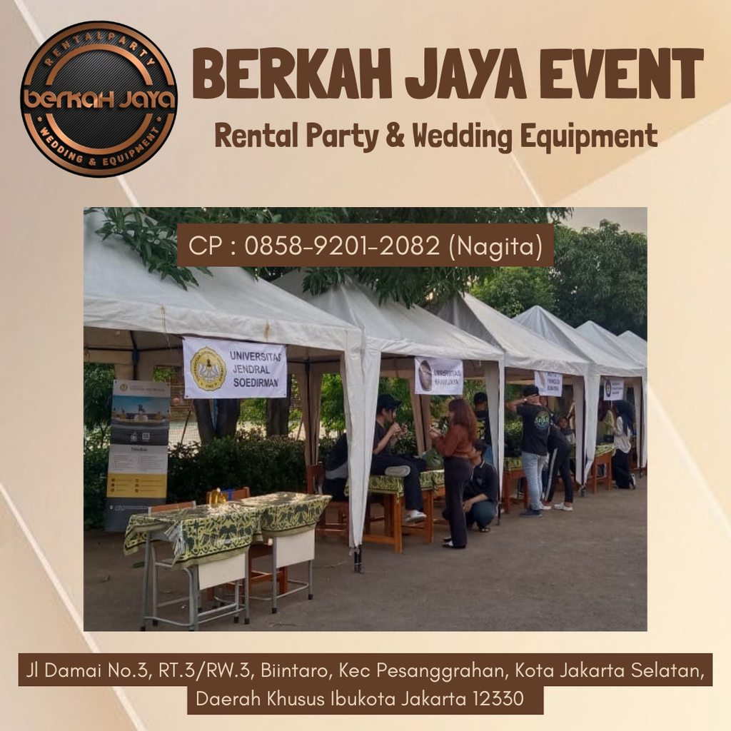 Menyewakan Tenda Bazar Area Bintaro dan Sekitarnya