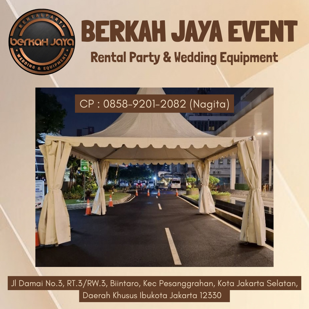 Menyewakan Tenda Sarnafil Kokoh dan Berkualitas Area Kebayoran Lama